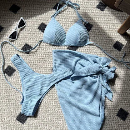 2025 Sexy Bikinis Female Swimsuits Women's Three-Piece Swimwear Beach Swim Wear Bathing Suits Brazilian Bikini Set Pool Bather