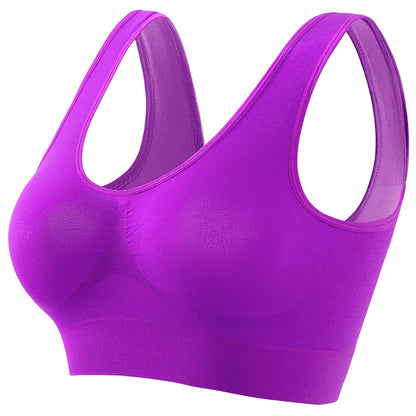 S-5XL Women Bra Tops Seamless Bras Sports Wireless No pads Bra Female Breathable Brassiere Solid Color Crop Top Sexy Lingerie