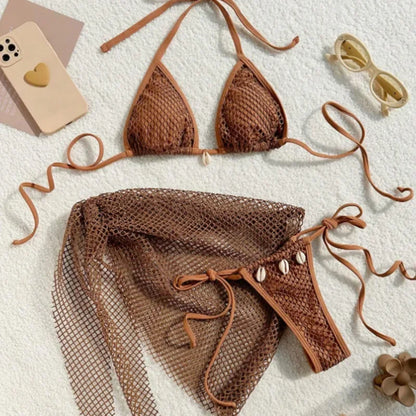 2025 Sexy Bikinis Female Swimsuits Women's Three-Piece Swimwear Beach Swim Wear Bathing Suits Brazilian Bikini Set Pool Bather