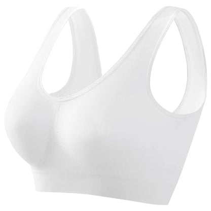 S-5XL Women Bra Tops Seamless Bras Sports Wireless No pads Bra Female Breathable Brassiere Solid Color Crop Top Sexy Lingerie