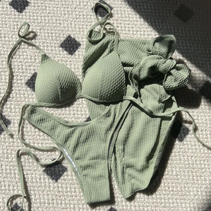 2025 Sexy Bikinis Female Swimsuits Women's Three-Piece Swimwear Beach Swim Wear Bathing Suits Brazilian Bikini Set Pool Bather