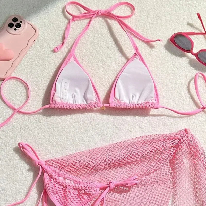 2025 Sexy Bikinis Female Swimsuits Women's Three-Piece Swimwear Beach Swim Wear Bathing Suits Brazilian Bikini Set Pool Bather