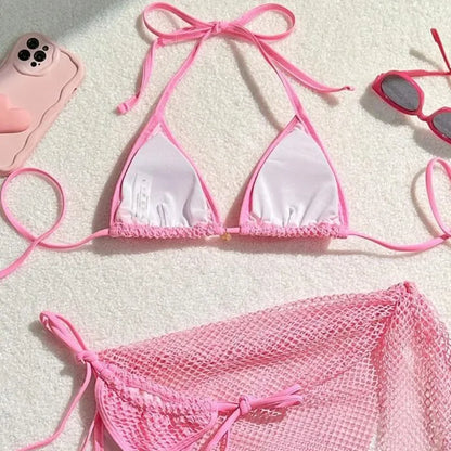 2025 Sexy Bikinis Female Swimsuits Women's Three-Piece Swimwear Beach Swim Wear Bathing Suits Brazilian Bikini Set Pool Bather