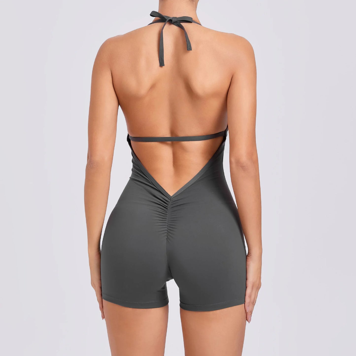 Yoga Set Backless One-Piece Suit Workout Jumpsuit Women Short Gym Rompers Yoga Set Fitness Boilersuit Sports Bodysuits Women
