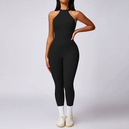 Ctenkevet Fitness Backless Bodysuit Women Gym Jumpsuit Woman Quick-Dry Yoga Clothes Short Workout Rompers Sports One-Piece Suit
