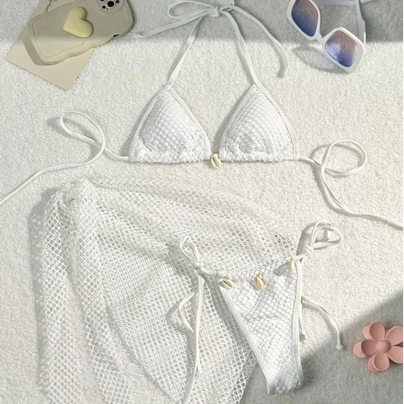 2025 Sexy Bikinis Female Swimsuits Women's Three-Piece Swimwear Beach Swim Wear Bathing Suits Brazilian Bikini Set Pool Bather