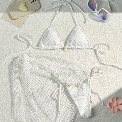 2025 Sexy Bikinis Female Swimsuits Women's Three-Piece Swimwear Beach Swim Wear Bathing Suits Brazilian Bikini Set Pool Bather