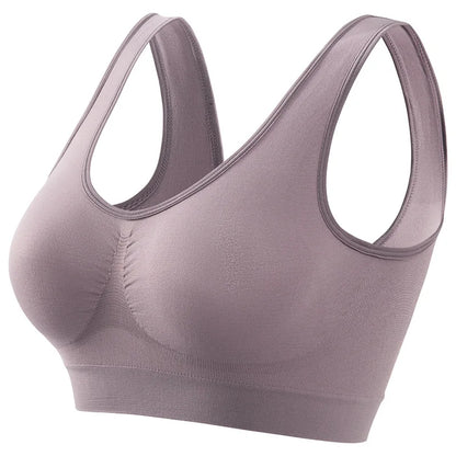 S-5XL Women Bra Tops Seamless Bras Sports Wireless No pads Bra Female Breathable Brassiere Solid Color Crop Top Sexy Lingerie