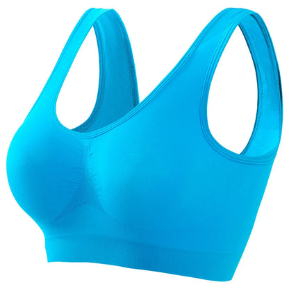 S-5XL Women Bra Tops Seamless Bras Sports Wireless No pads Bra Female Breathable Brassiere Solid Color Crop Top Sexy Lingerie