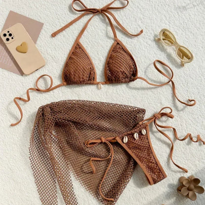 2025 Sexy Bikinis Female Swimsuits Women's Three-Piece Swimwear Beach Swim Wear Bathing Suits Brazilian Bikini Set Pool Bather
