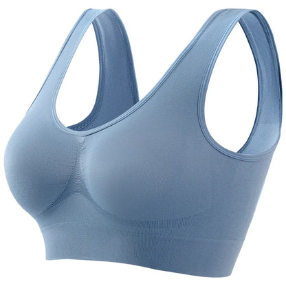 S-5XL Women Bra Tops Seamless Bras Sports Wireless No pads Bra Female Breathable Brassiere Solid Color Crop Top Sexy Lingerie