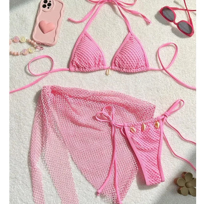 2025 Sexy Bikinis Female Swimsuits Women's Three-Piece Swimwear Beach Swim Wear Bathing Suits Brazilian Bikini Set Pool Bather