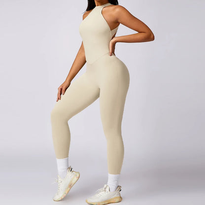 Ctenkevet Fitness Backless Bodysuit Women Gym Jumpsuit Woman Quick-Dry Yoga Clothes Short Workout Rompers Sports One-Piece Suit