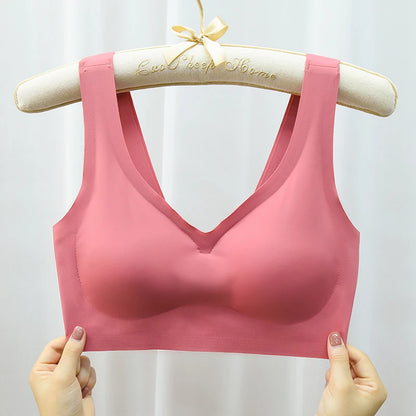 M-7XL Seamless Sport Bra Push Up Bra for Women Wireless Comfort Underwear Sport Brassiere Femme Plus Size Bralette Sexy Lingerie