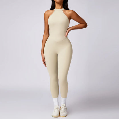 Ctenkevet Fitness Backless Bodysuit Women Gym Jumpsuit Woman Quick-Dry Yoga Clothes Short Workout Rompers Sports One-Piece Suit
