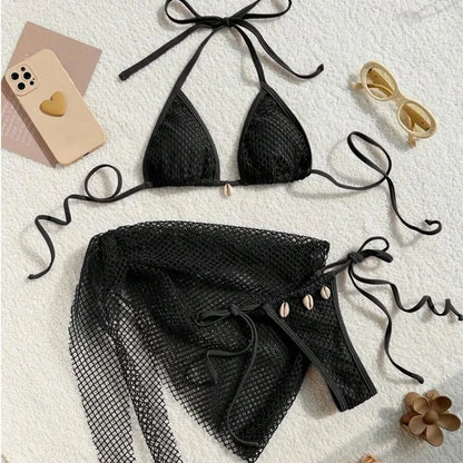 2025 Sexy Bikinis Female Swimsuits Women's Three-Piece Swimwear Beach Swim Wear Bathing Suits Brazilian Bikini Set Pool Bather