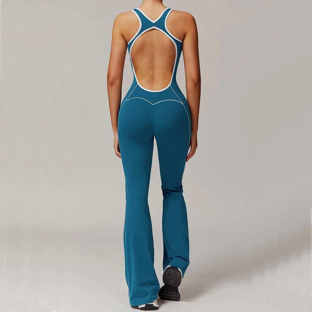 Yoga Suit Women Training Gym Set Sportswear Women Sports Jumpsuit Fitness Rompers Stretch Female Push Up Suit Workout Bodysuits