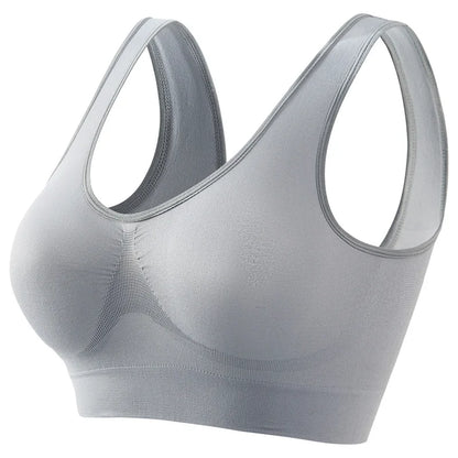 S-5XL Women Bra Tops Seamless Bras Sports Wireless No pads Bra Female Breathable Brassiere Solid Color Crop Top Sexy Lingerie