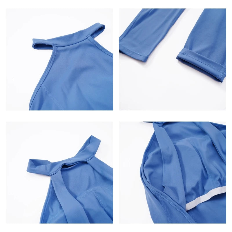 Ctenkevet Fitness Backless Bodysuit Women Gym Jumpsuit Woman Quick-Dry Yoga Clothes Short Workout Rompers Sports One-Piece Suit